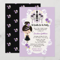 Gothique Douche nuptiale Invitations Robe Mariage