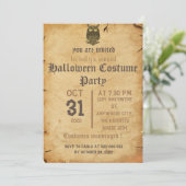 gothique éffrayant vintage, invitation à la fête d (Debout devant)