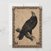 gothique éffrayant vintage, invitation à la fête d (Dos)