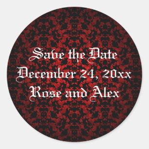 Gothique élégant Save the Date stickers