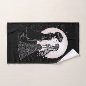 Gothique Emo Enfants Kiss Valentine's Day (Serviette à main)