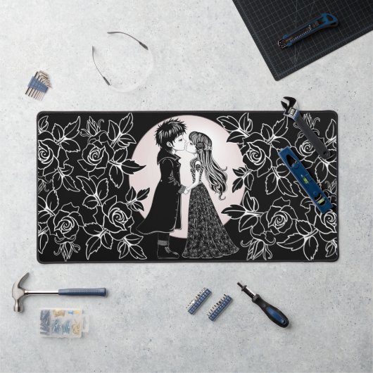 Gothique Emo Enfants Kiss Valentine's Day (Poste de travail)