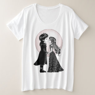 Gothique Emo Enfants Kiss Valentine's Day