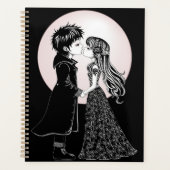 Gothique Emo Enfants Kiss Valentine's Day (Devant)