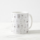 Gothique esthétique carte Tarot Mug (Devant droit)