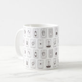 Gothique esthétique carte Tarot Mug (Devant gauche)