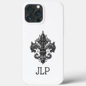 Gothique Fleur-de-lis coque iphone (Verso)