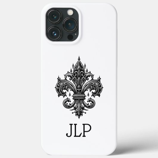 Gothique Fleur-de-lis coque iphone (Verso)