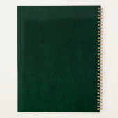 Gothique Floral Crâne personnalisé Monogramme et n (Dos)