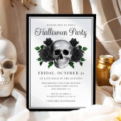 Gothique Floral Halloween Invitation