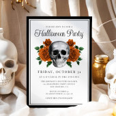 Gothique Floral Halloween Invitation
