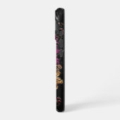 Gothique Floral iPhone 16 Coque (Côté gauche)