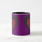 Gothique Fondre Amour Coeur Mug (Centre)