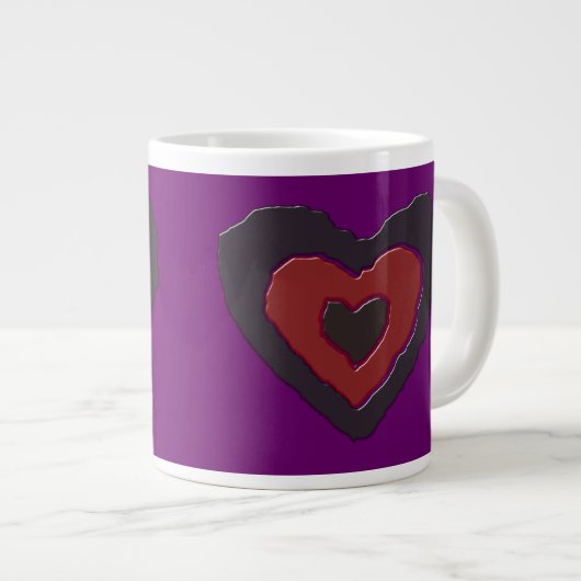Gothique Fondre Amour Coeur Mug (Devant droit)