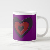 Gothique Fondre Amour Coeur Mug (Droite)