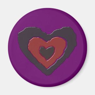 Gothique Fondre Amour Magnet Coeur