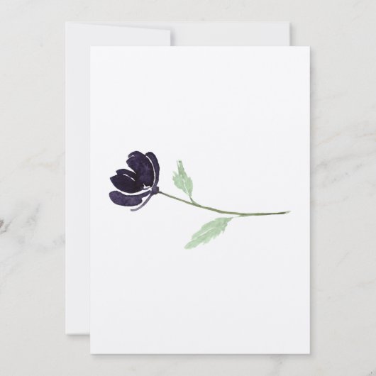 Gothique Goth Dark Faire-part de mariage (Dos)