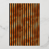 Gothique Grunge Floral Mariage Foil Invitation (Verso)