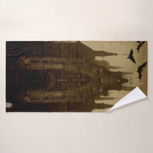 Gothique/Halloween/automne/citrouille (Serviette de bain)