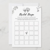 Gothique Halloween Fête des mariées Bingo Carte de (Devant)