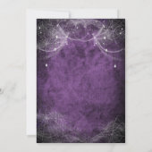 Gothique Halloween Nuptiale Douche Invitation (Dos)