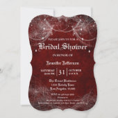 Gothique Halloween Nuptiale Douche Invitation (Devant)
