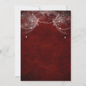 Gothique Halloween Nuptiale Douche Invitation (Dos)