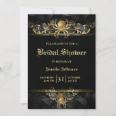 Gothique Halloween Nuptiale Douche Invitation (Devant)