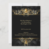 Gothique Halloween Nuptiale Douche Invitation (Dos)