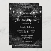 Gothique Halloween Nuptiale Douche Invitation (Devant / Derrière)