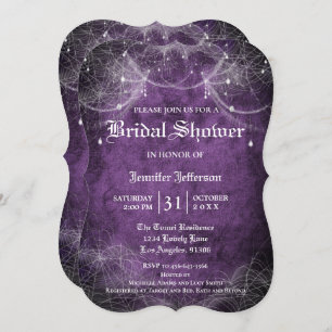 Gothique Halloween Nuptiale Douche Invitation