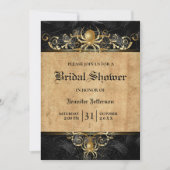 Gothique Halloween Nuptiale Douche Invitation (Devant)