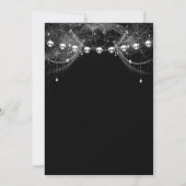 Gothique Halloween Nuptiale Douche Invitation (Dos)