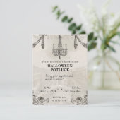 Gothique Halloween Potluck Adult Invitation de la  (Debout devant)