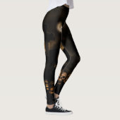 Gothique Halloween Skulls Cimetière Leggings (Droite)