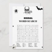 Gothique Halloween Weding Mot de recherche Carte d (Devant)
