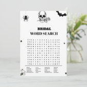 Gothique Halloween Weding Mot de recherche Carte d (Debout devant)
