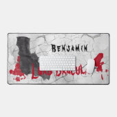 Gothique Lord Dracula Vampire Desk Mat (Clavier et souris)