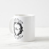 Gothique M. Mug Avec Chauves-souris, Cadeau Mariag (Devant gauche)