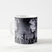 Gothique Masqué Squelette Mug (Devant gauche)