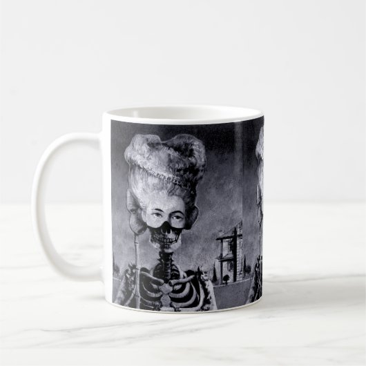 Gothique Masqué Squelette Mug (Gauche)