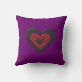 Gothique Melting Love Coussin de coeur (Verso)