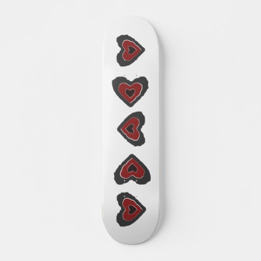 Gothique Melting Love Heart Skateboard (Devant)