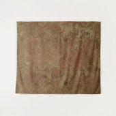 Gothique Moody Damask Tan & Tapisserie rouge (Devant (Horizontal))