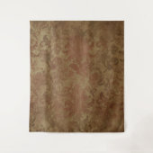 Gothique Moody Damask Tan & Tapisserie rouge (Devant)