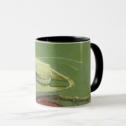 Gothique Moth Crâne Mug (Devant droit)