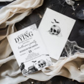 Gothique Mourir à la fête Halloween Invitation