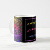 GOTHIQUE NE VOIR PAS DE MAL, CÈMÈRE SKELETONS MUG (Devant gauche)