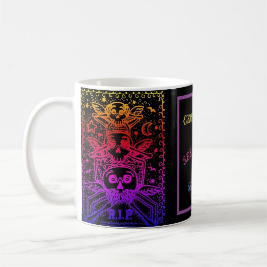 GOTHIQUE NE VOIR PAS DE MAL, CÈMÈRE SKELETONS MUG (Gauche)