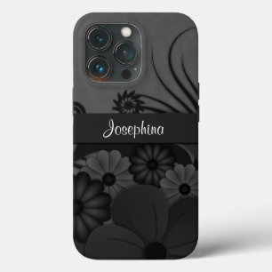 Gothique noir Hibiscus Floral iPod Touch 5G Coque